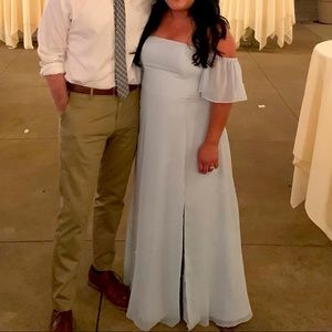 Azazie Sue Bridesmaid Dress in Mist Size A14